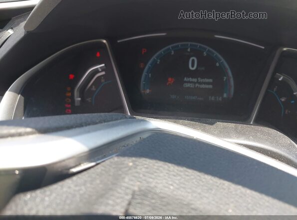 2HGFC1F36HH634771 2017 HONDA CIVIC Silver Widok tylnych siedzeń