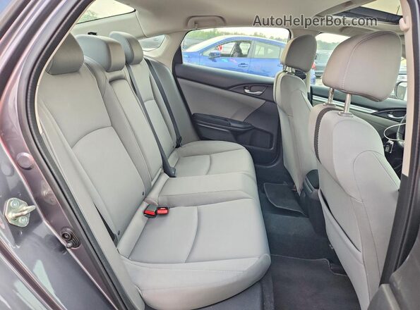 2HGFC1F36HH637668 2017 HONDA CIVIC Gray Հետևի նստատեղերի տեսք
