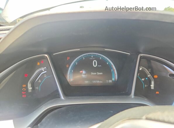 2HGFC1F36HH638366 2017 HONDA CIVIC Gray Widok zestawu wskaźników