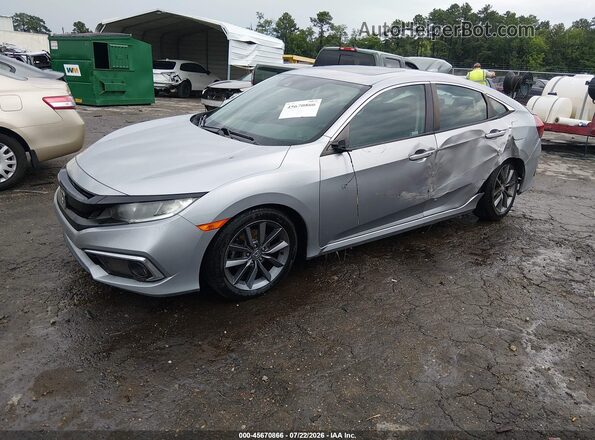 2HGFC1F36KH651528 2019 HONDA CIVIC Gray Передня ліва чверть