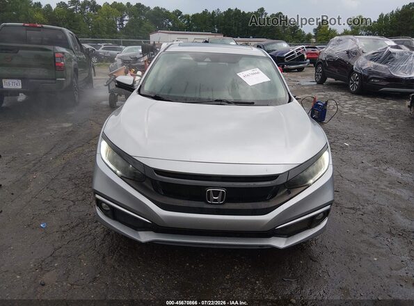 2HGFC1F36KH651528 2019 HONDA CIVIC Gray Вид щитка приладів
