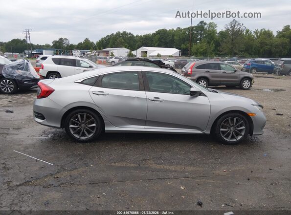 2HGFC1F36KH651528 2019 HONDA CIVIC Gray Вид задньої частини салону