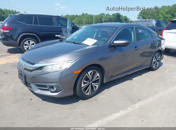 2HGFC1F37HH638702 2017 HONDA CIVIC Серый Передняя левая четверть