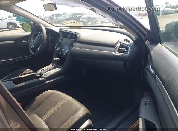 2HGFC1F37HH638702 2017 HONDA CIVIC Серый Вид салона спереди