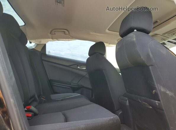 2HGFC1F38GH641803 2016 HONDA CIVIC Black უკანა სავარძლების ხედი