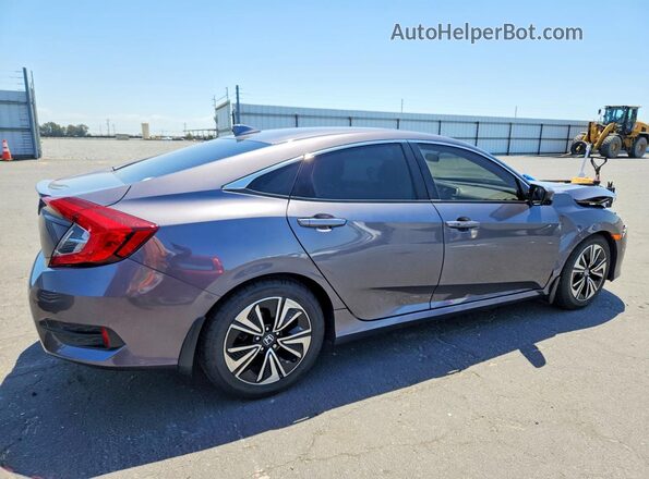 2HGFC1F38HH633136 2017 HONDA CIVIC Gray Trasero derecho