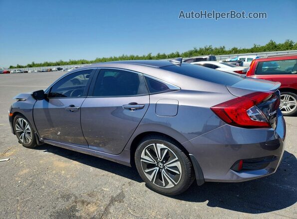 2HGFC1F38HH633136 2017 HONDA CIVIC Gray Trasero izquierdo