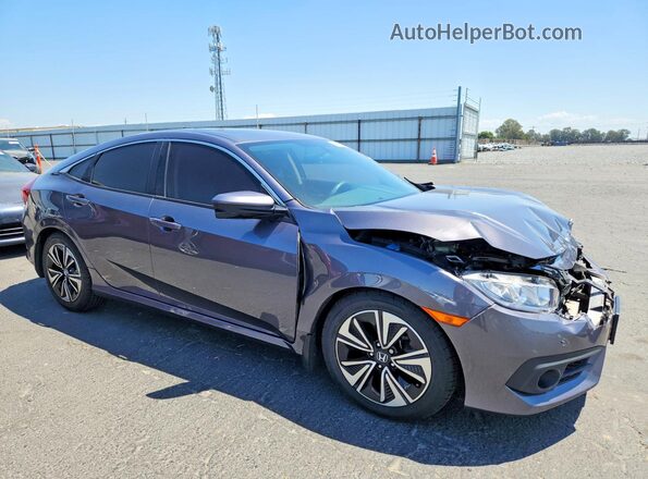 2HGFC1F38HH633136 2017 HONDA CIVIC Gray Delantero derecho