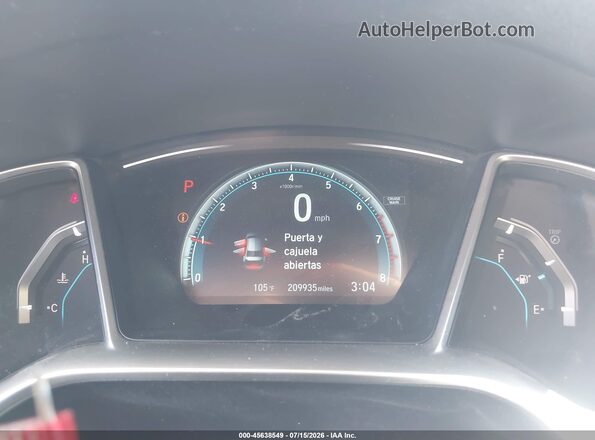 2HGFC1F38JH642974 2018 HONDA CIVIC White Вид задніх сидінь