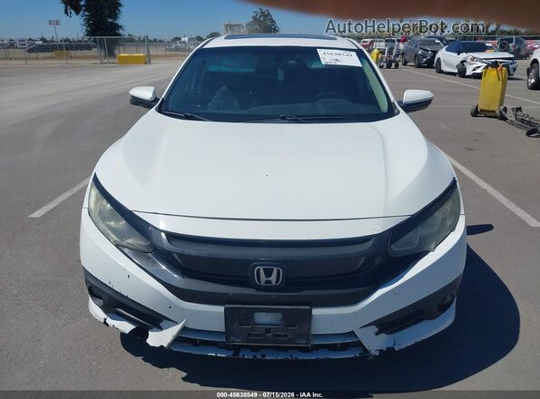 2HGFC1F38JH642974 2018 HONDA CIVIC White Вид задньої частини салону