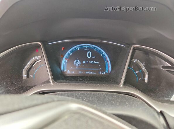 2HGFC1F39GH636691 2016 HONDA CIVIC Gray Vista del cuadro de instrumentos