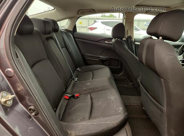 2HGFC1F39GH636691 2016 HONDA CIVIC Gray Vista de los asientos traseros