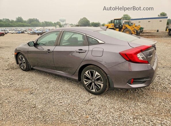 2HGFC1F39GH636691 2016 HONDA CIVIC Gray Trasero izquierdo