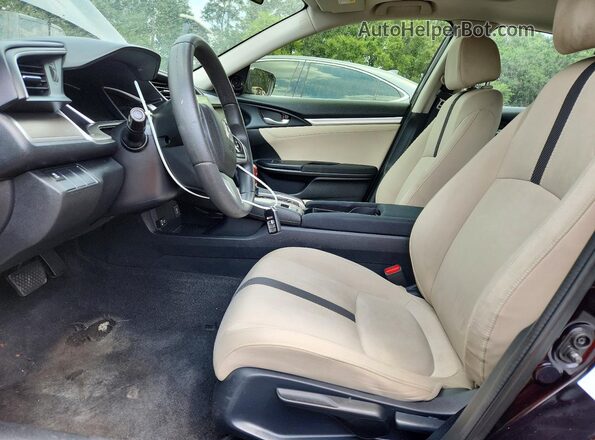 2HGFC1F39GH650140 2016 HONDA CIVIC Black წინა სალონის ხედი