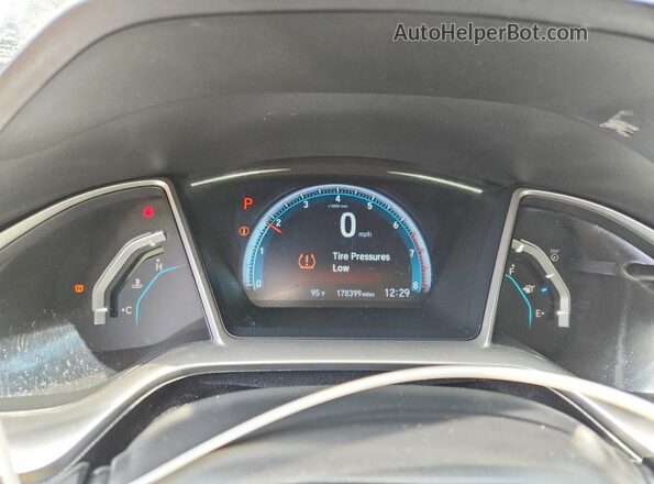 2HGFC1F39GH650140 2016 HONDA CIVIC Black ხელსაწყოთა პანელის ხედი