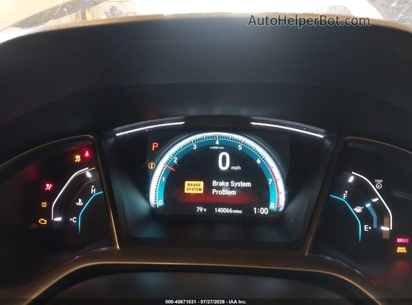 2HGFC1F39HH649457 2017 HONDA CIVIC White Widok tylnych siedzeń