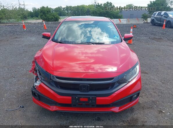 2HGFC1F39LH680068 2020 HONDA CIVIC Red Սարքավորումների վահանակի տեսք