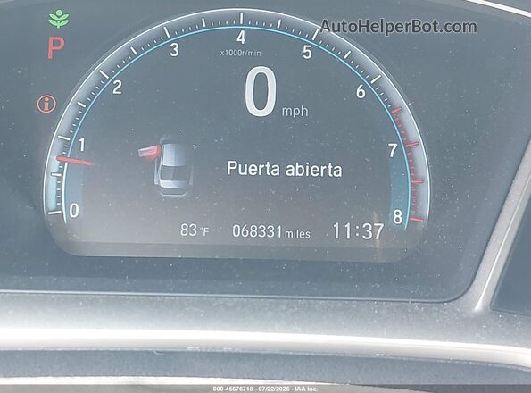2HGFC1F39LH680068 2020 HONDA CIVIC Red 