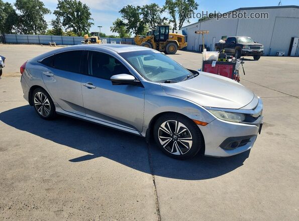 2HGFC1F3XJH642605 2018 HONDA CIVIC Серебряный Передняя правая четверть