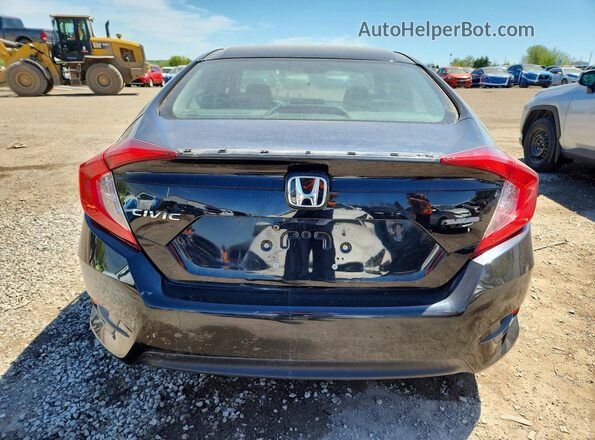 2HGFC1F40GH107588 2016 HONDA CIVIC Black უკანა ხედი