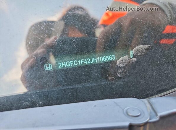 2HGFC1F42JH106563 2018 HONDA CIVIC Black Engine compartment view
