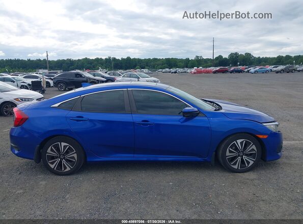 2HGFC1F47GH644622 2016 HONDA CIVIC Blue Vista interior trasera
