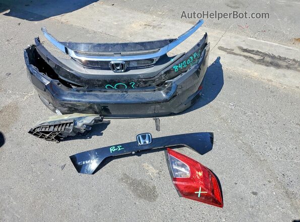 2HGFC1F47GH646046 2016 HONDA CIVIC Black Vista del compartimento del motor
