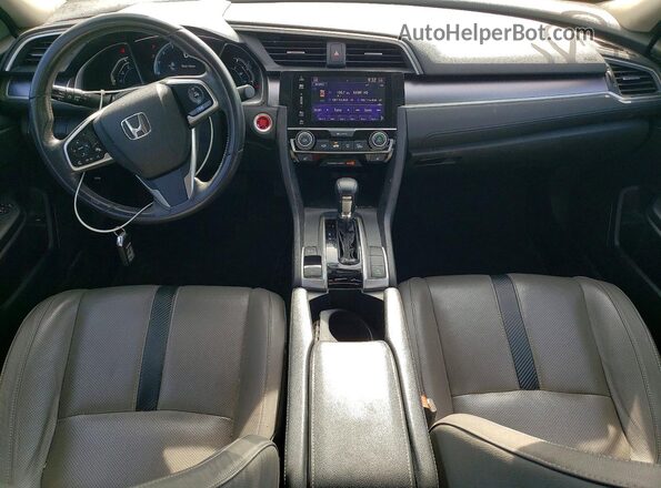 2HGFC1F70HH653089 2017 HONDA CIVIC Black Dashboard view