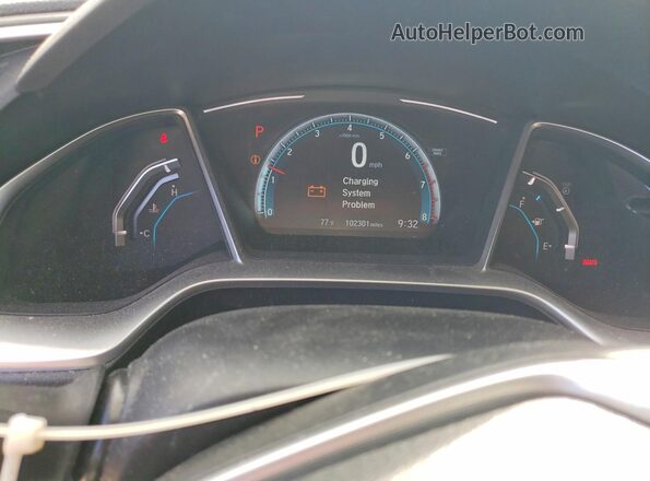 2HGFC1F70HH653089 2017 HONDA CIVIC Black Instrument cluster view