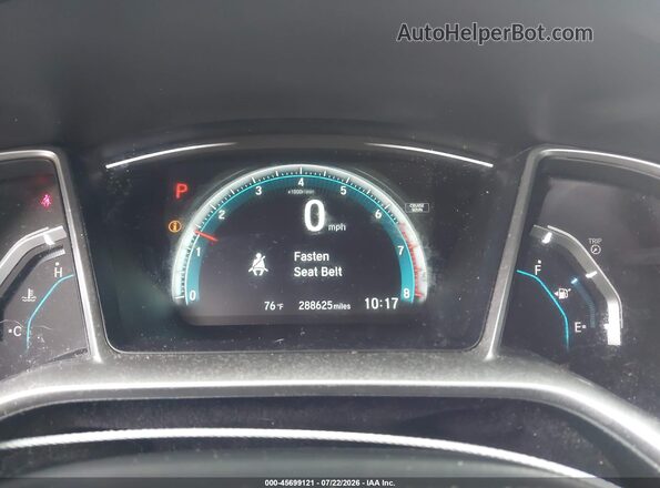 2HGFC1F70JH641689 2018 HONDA CIVIC Blue Rear seats view
