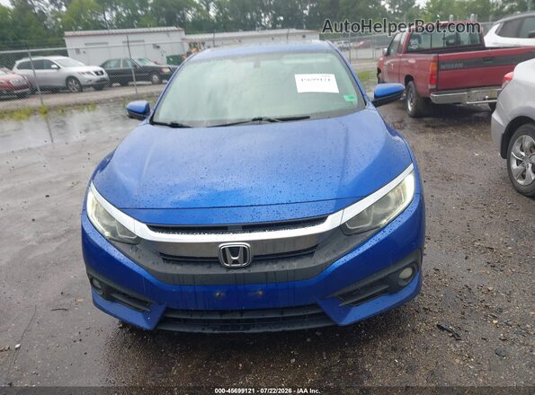 2HGFC1F70JH641689 2018 HONDA CIVIC Blue Instrument cluster view