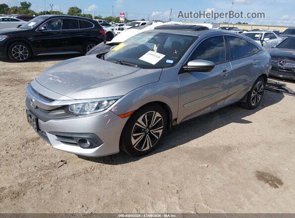 2HGFC1F73GH635359 2016 HONDA CIVIC Silver Front left