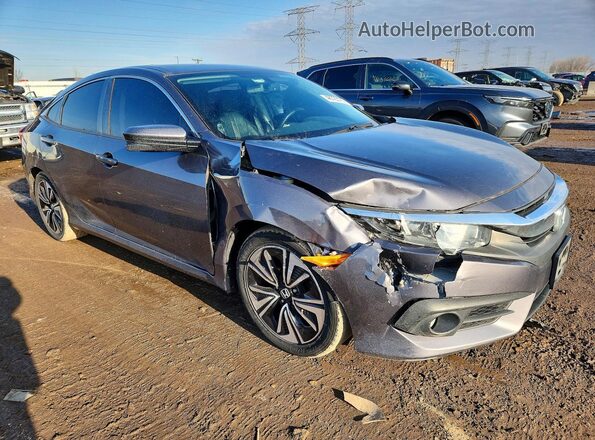 2HGFC1F73GH643834 2016 HONDA CIVIC Gray წინა მარჯვენა