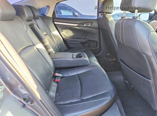 2HGFC1F73GH643834 2016 HONDA CIVIC Gray უკანა სავარძლების ხედი