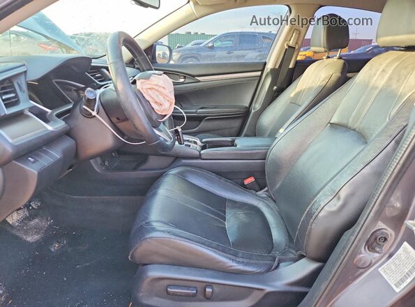 2HGFC1F73GH643834 2016 HONDA CIVIC Gray წინა სალონის ხედი