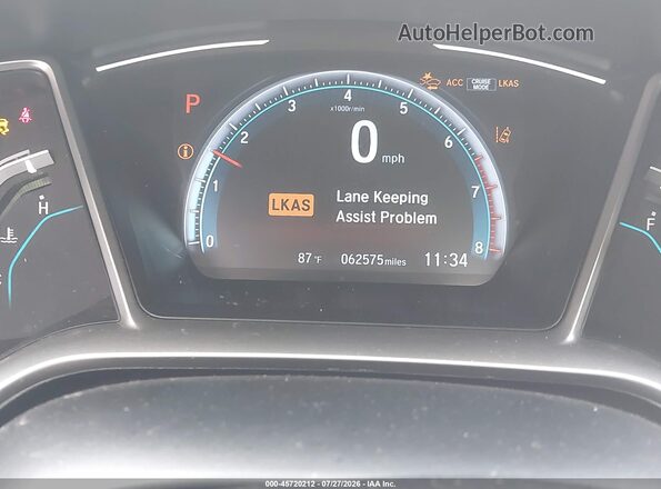 2HGFC1F73KH651182 2019 HONDA CIVIC White 