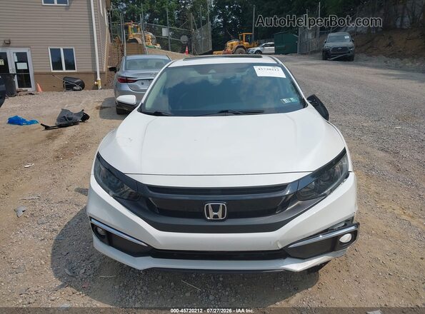 2HGFC1F73KH651182 2019 HONDA CIVIC White ხელსაწყოთა პანელის ხედი
