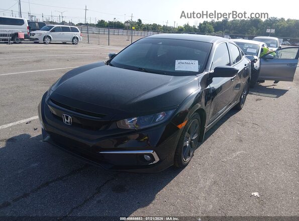 2HGFC1F73MH702277 2021 HONDA CIVIC Black Vista tres cuartos delantera izquierda