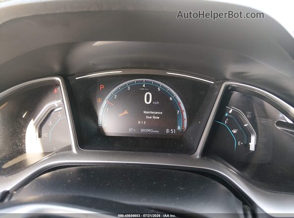 2HGFC1F73MH702277 2021 HONDA CIVIC Black Vista de los asientos traseros