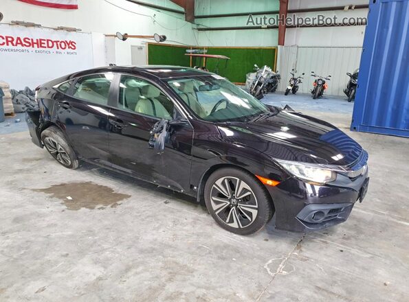 2HGFC1F74GH651859 2016 HONDA CIVIC Черный Передняя правая четверть