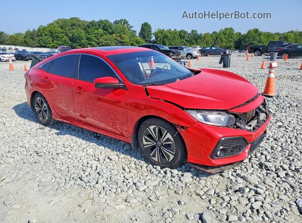2HGFC1F74JH645406 2018 HONDA CIVIC Red Передня права чверть