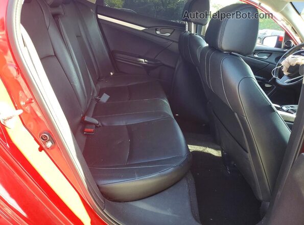 2HGFC1F74JH645406 2018 HONDA CIVIC Red Вид задніх сидінь