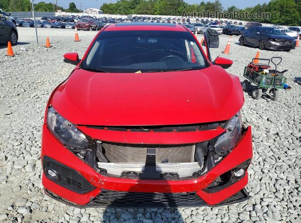 2HGFC1F74JH645406 2018 HONDA CIVIC Red Вид спереду