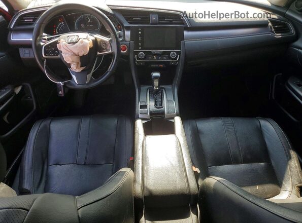 2HGFC1F74JH645406 2018 HONDA CIVIC Red Вид панелі приладів