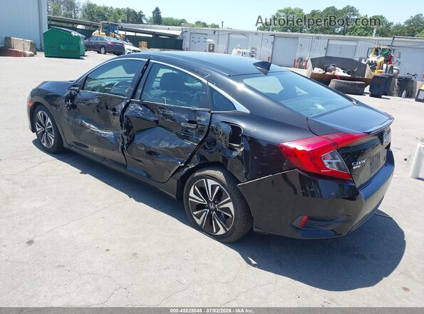 2HGFC1F76JH644886 2018 HONDA CIVIC Black Rear left