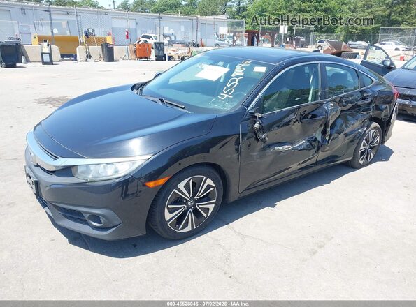 2HGFC1F76JH644886 2018 HONDA CIVIC Black Front left