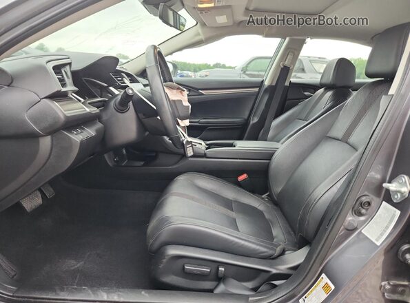 2HGFC1F76MH706212 2021 HONDA CIVIC Серый Вид салона спереди