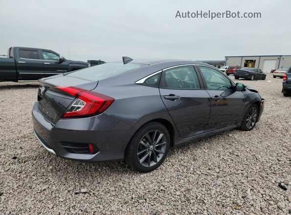 2HGFC1F76MH706212 2021 HONDA CIVIC Серый Задняя правая четверть