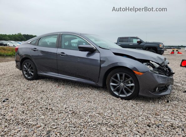 2HGFC1F76MH706212 2021 HONDA CIVIC Серый Передняя правая четверть