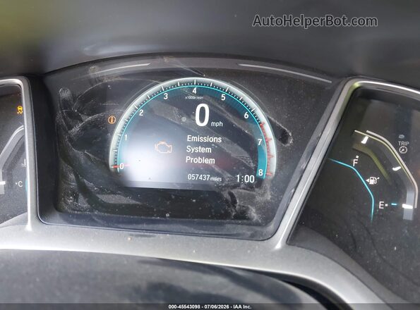 2HGFC1F77HH634233 2017 HONDA CIVIC Black Вид задніх сидінь